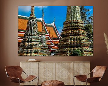 Mondopen bij Wat Pho tempel in Bangkok Thailand van Dieter Walther