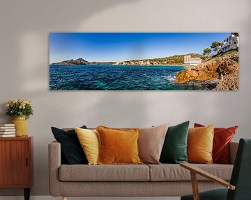 Panorama view of coastline bay in Sant Elm Mallorca by Alex Winter