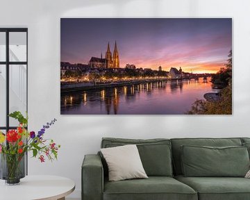 Regensburg bei Sonnenuntergang