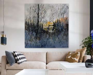 Jagers schuilplaats van pol ledent