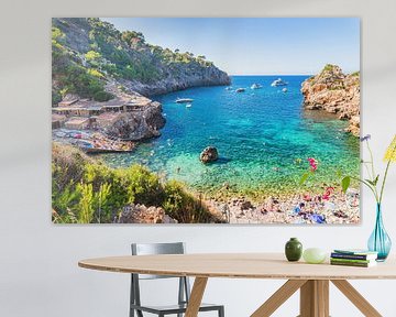 Beautiful beach of Cala Deia on Mallorca island, Spain by Alex Winter