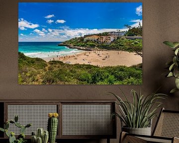 Beautiful island scenery, bay beach of Cala Mandia, Mallorca Spain by Alex Winter