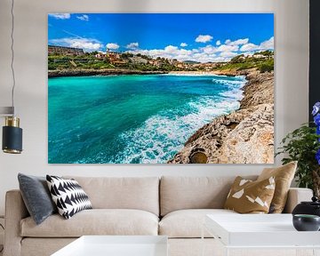 Strand in der Bucht von Cala Mandia, Mallorca von Alex Winter