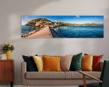Panoramic view of Port de Andratx on Mallorca, Spain by Alex Winter