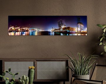 Panorama van de havens van Antwerpen van 2BHAPPY4EVER photography & art