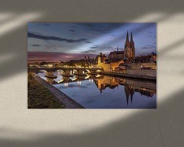 Regensburg beim Sonnenaufgang von Thomas Rieger