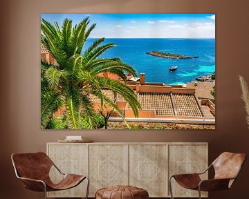 Spanje Mallorca eiland, mooie kust uitzicht in Calvia van Alex Winter