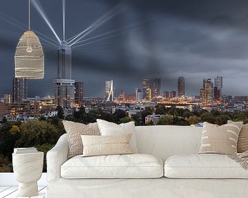 Lachshafenturm mit Lichtshow von Prachtig Rotterdam