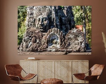 Boeddha's in de Angkor Thom Tempel van Levent Weber