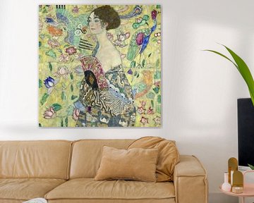 Dame met waaier, Gustav Klimt