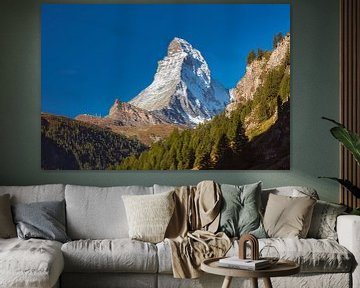 Matterhorn vanuit Zermatt van Ronne Vinkx