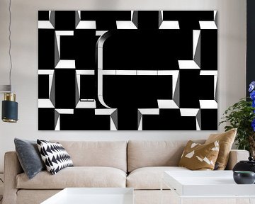 Zwartwit Abstract (Black and White Abstract) van Anita Martin, AnnaPileaFotografie