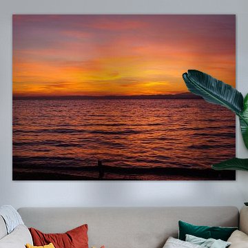 Zonsondergang in het Gardameer