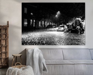 Traffic during particularly heavy rainfall by Lieven Tomme