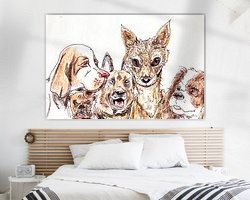 Example of the artwork in a room