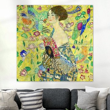 Dame à l'éventail, Gustav Klimt (Amélioration numérique)