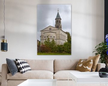 Kerk in Saupsdorf (Saksisch Zwitserland/Elbsandsteingebirge) van t.ART