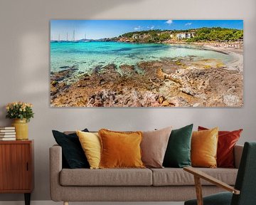 Majorca island, beautiful panorama view seaside beach bay by Alex Winter