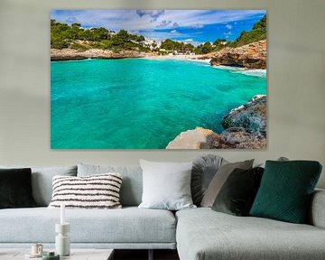 Schöne Insellandschaft, Bucht Strand von Cala Anguila, Mallorca von Alex Winter