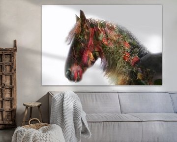 autumn horse (fries paard) van Kim van Beveren