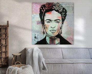 Frida "Dreifache Farben von Kathleen Artist Fine Art