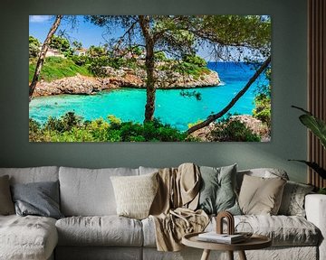 Wunderschöner Strand von Cala Anguial, idyllischer Küstenstreifen auf Mallorca von Alex Winter