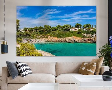 Beautiful view of Cala Anguila beach bay on Mallorca by Alex Winter