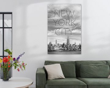 NYC Midtown Manhattan | Text & Skyline von Melanie Viola