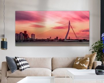 Kleurrijke skyline van Rotterdam van Miranda van Hulst