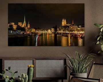 Panorama van Zürich van Christian Tobler