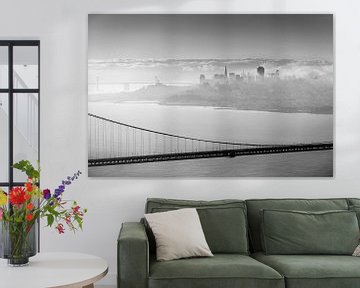 San Francisco behind the bridge van Wim Slootweg