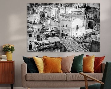 Weiße Stadt | Matera, Italien | Reisefotografie Kunstdruck von Monique Tekstra-van Lochem