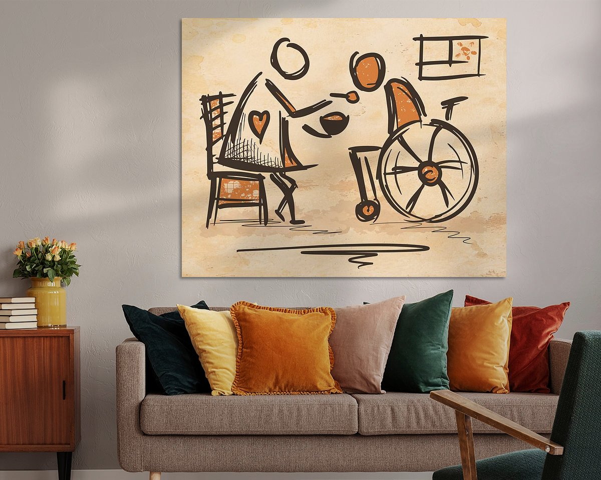 Example of the artwork in a room