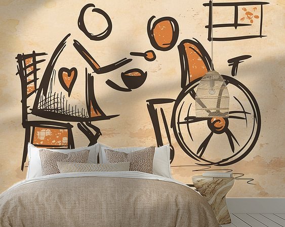 Example of the artwork in a room