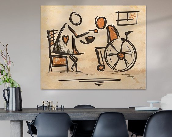 Example of the artwork in a room