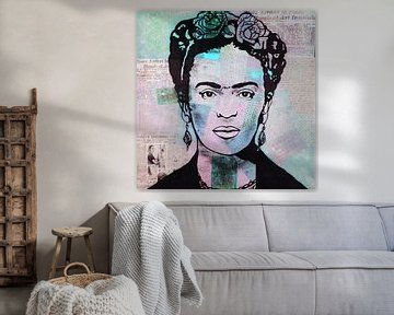 Frida Trikolore von Kathleen Artist Fine Art