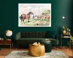 Example of the artwork in a room