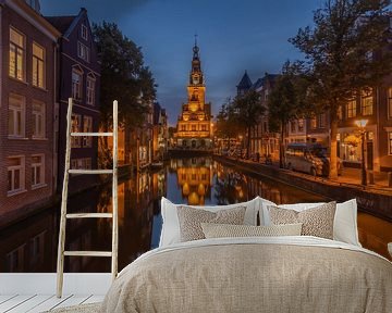 The Weigh House in Alkmaar in the evening light by Patrick Oosterman