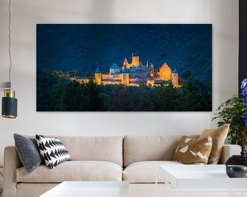Panorama der Burg Bourscheid von Henk Meijer Photography