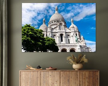 Facade Sacre Coeur Landmark Paris France by Dieter Walther