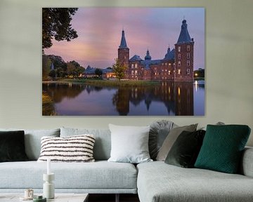 Coucher de soleil au château Hoensbroek sur Henk Meijer Photography
