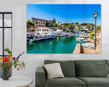 Vue idyllique du village portuaire de Cala Figuera, sur l'île de Majorque, en Espagne. sur Alex Winter