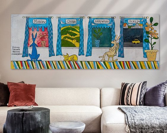 Example of the artwork in a room