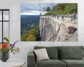 Forteresse de Königstein (Montagnes de grès de l'Elbe / Suisse saxonne) sur t.ART