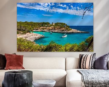 Beautiful seaside on Mallorca, Spain Mediterranean Sea by Alex Winter