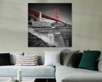 Golden Gate Bridge Fort Point sur Melanie Viola