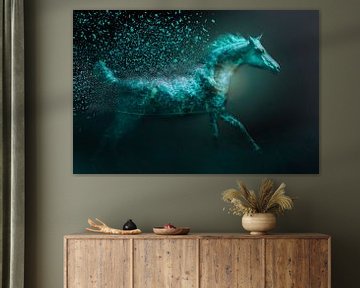 Run to heaven (galaxy horse, Arabian thoroughbred) by Kim van Beveren