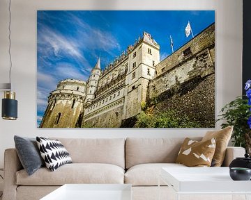 Gevel van het kasteel van Amboise in Amboise aan de Loire in Frankrijk van Dieter Walther