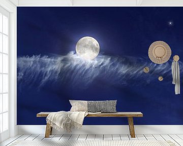 Mond auf Wolke von Corinne Welp