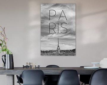 PARIS Eiffel Tower | Text & Skyline by Melanie Viola